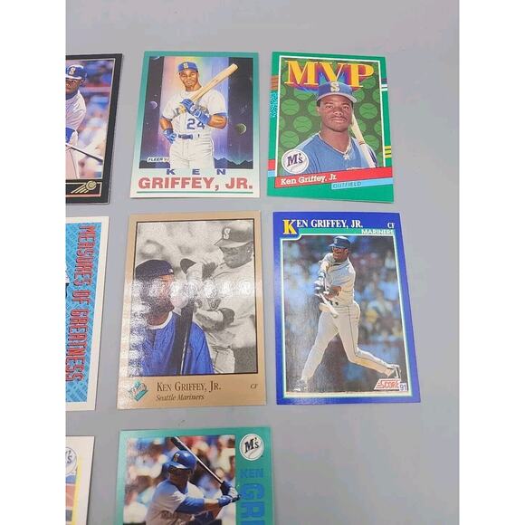 Lot of 11 Ken Griffey Jr Cards Baseball Various Years - Picture 3 of 9